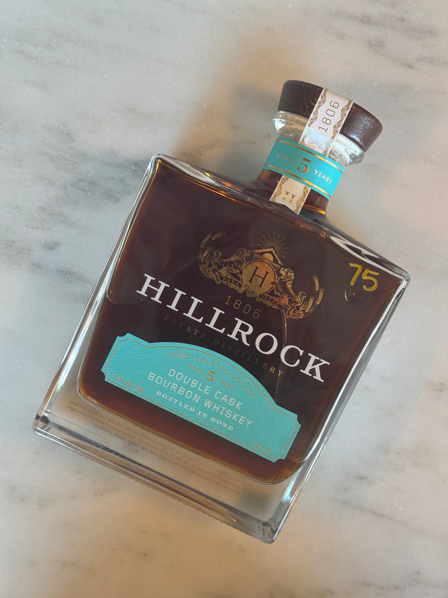 Hillrock Double Cask Bourbon 5 Year Bottled in Bond